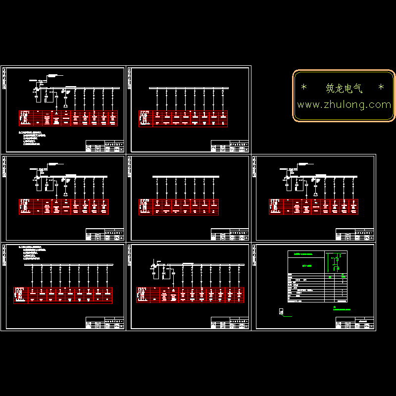 常用低压电气柜控制原理CAD图纸 - 1