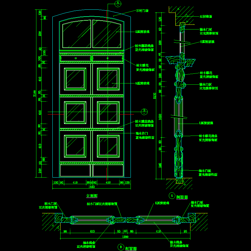 004-豪华装饰门大样（四）.dwg