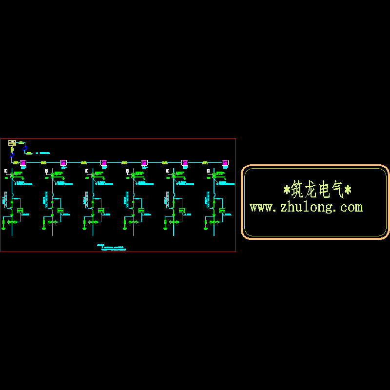 工厂电力系统架构CAD图纸 - 1