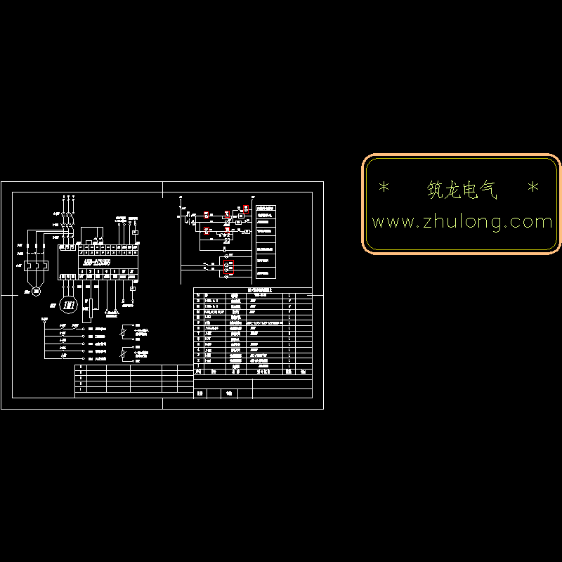 变频器控制原理CAD图纸 - 1