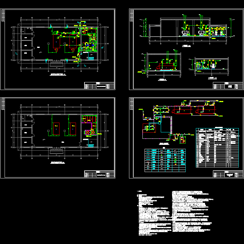 燃气锅炉房CAD施工图纸 - 1