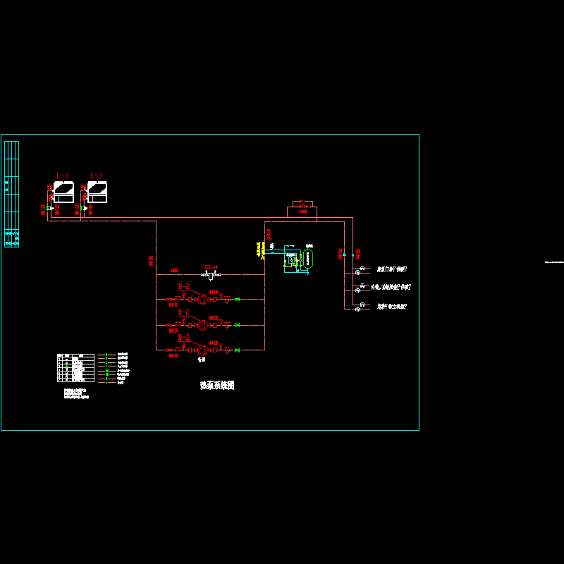 医院热泵系统CAD图纸 - 1