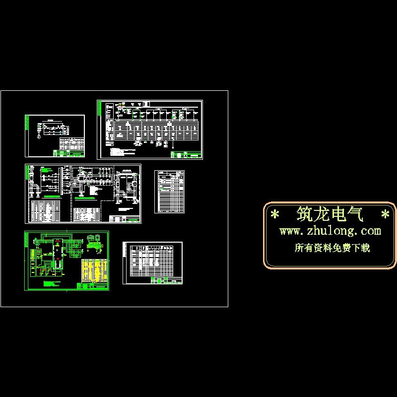 换热站配电及控制原理CAD图纸 - 1