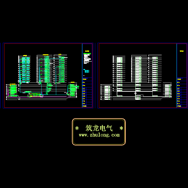 有线电视及卫星电视系统CAD图纸 - 1