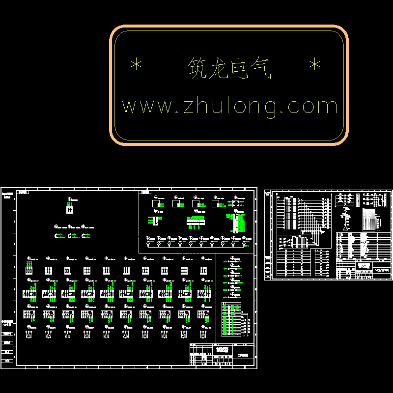 300KV低压电容器柜控制CAD图纸 - 1