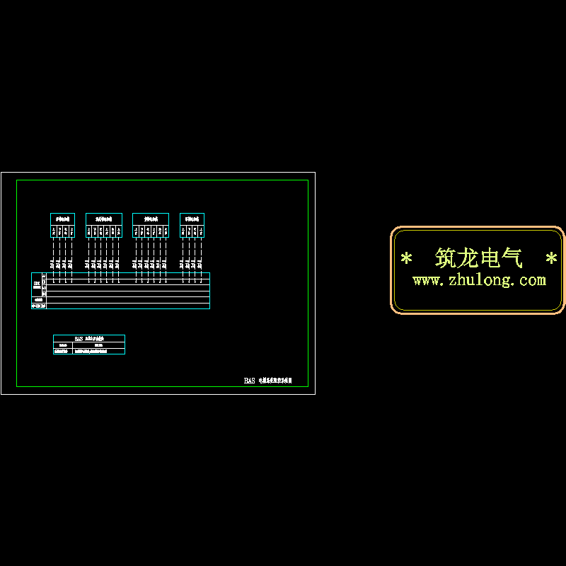 BAS电梯系统监控系统CAD图纸 - 1