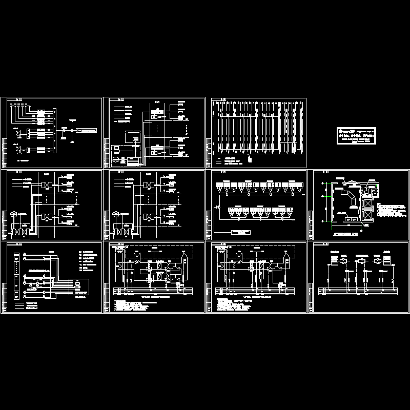 21层大厦楼宇控制系统CAD图纸 - 1