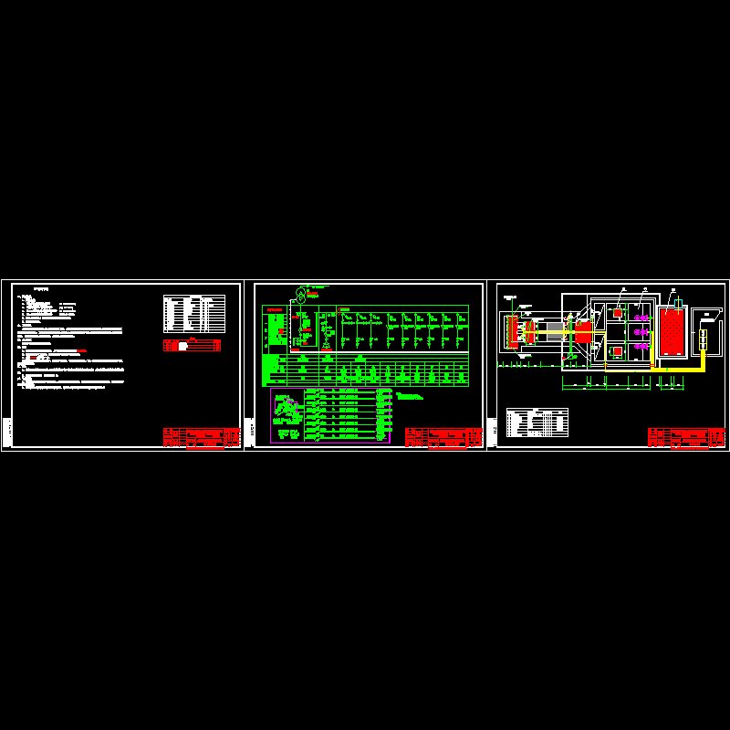 三连坑污水泵站改造工程配电CAD图纸 - 1