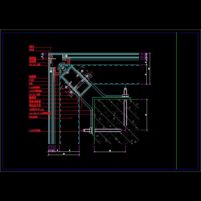 玻璃幕墙1节点图4.dwg