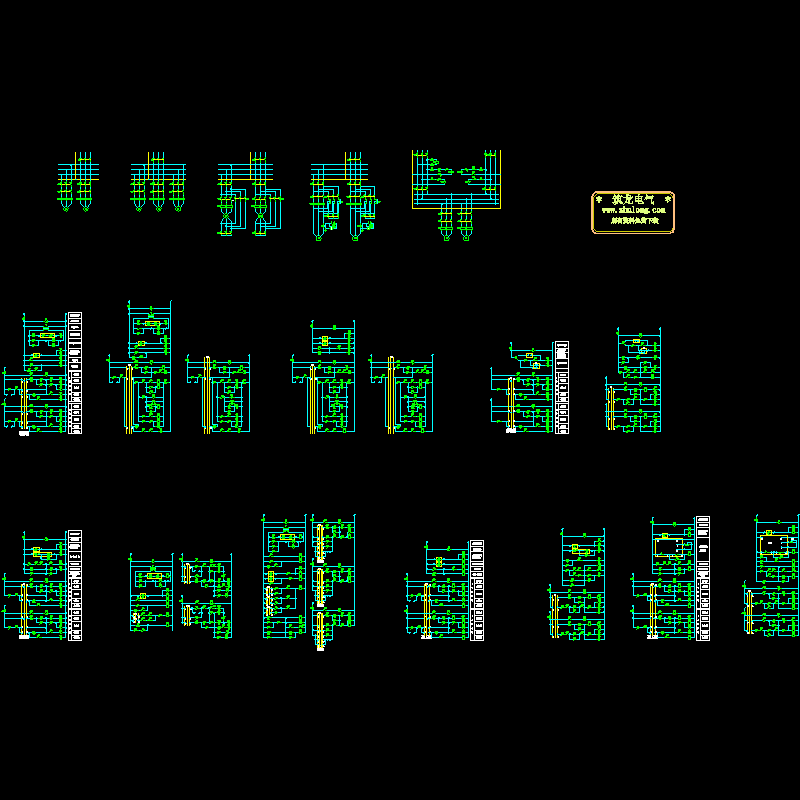 电机常用控制线路CAD图纸 - 1