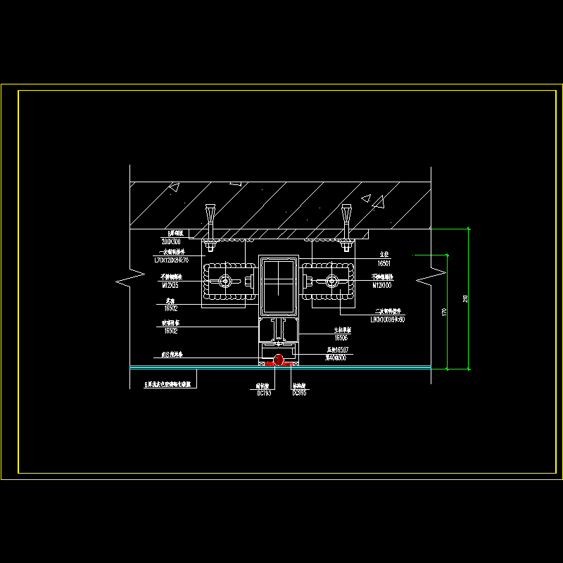 玻璃幕墙及铝合金型材节点构造CAD详图纸（二） - 1
