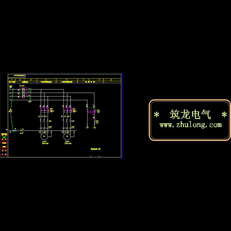 回用池潜水泵电气原理图.dwg