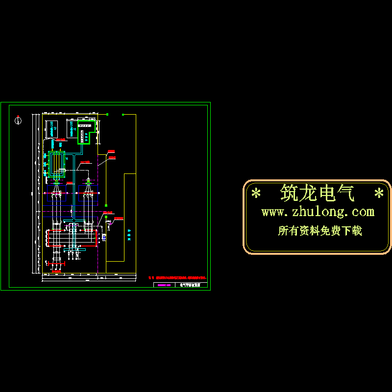 35KV变电站电气平面布置CAD图纸 - 1