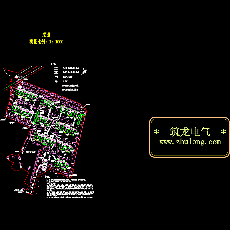 小区10KV配电电力管网布置CAD图纸 - 1