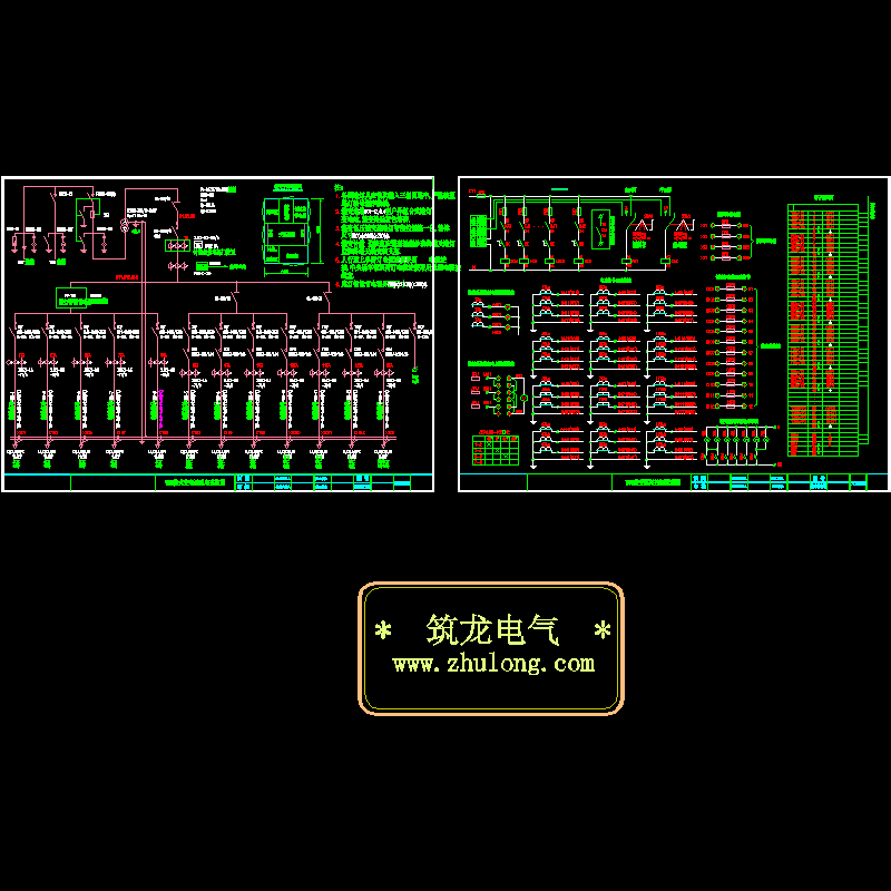 箱变路灯控制原理CAD图纸 - 1