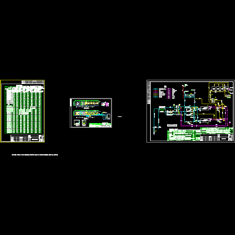 水源热泵机房CAD大样图及系统控制CAD大样图 - 1