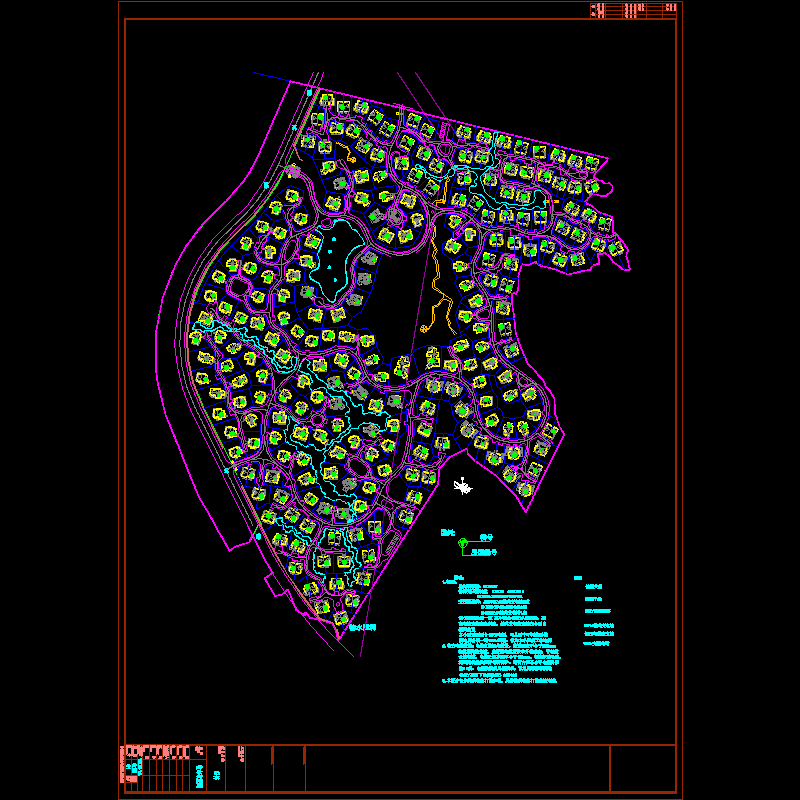 别墅群景观照明CAD图纸 - 1