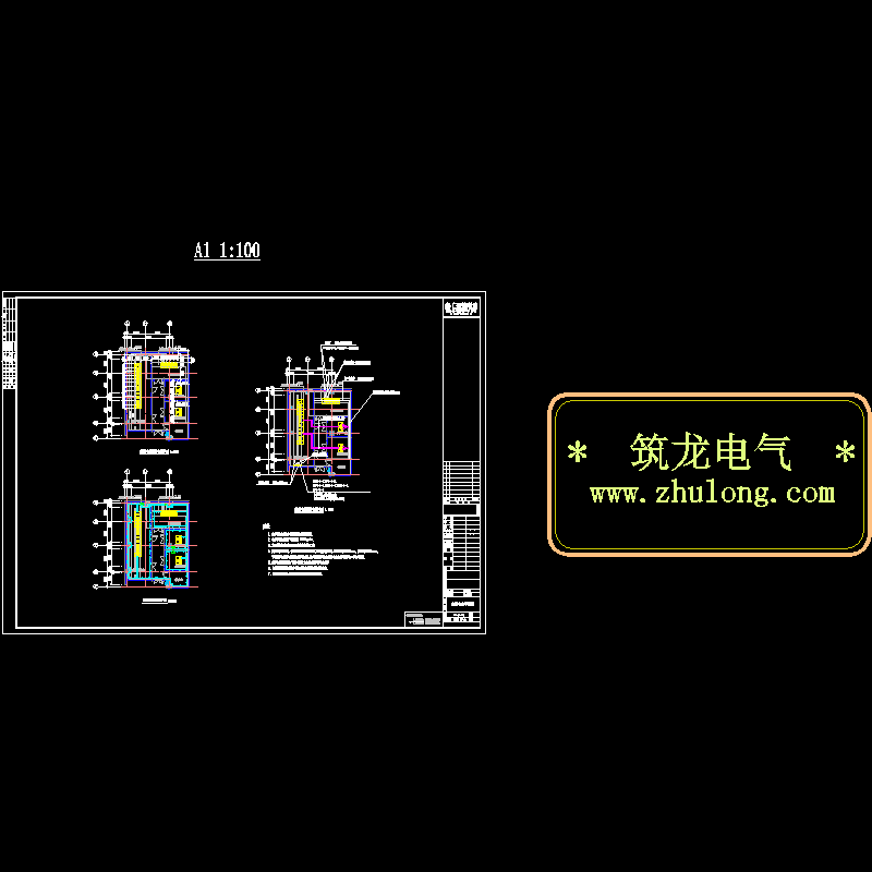 变配电房平面CAD图纸 - 1