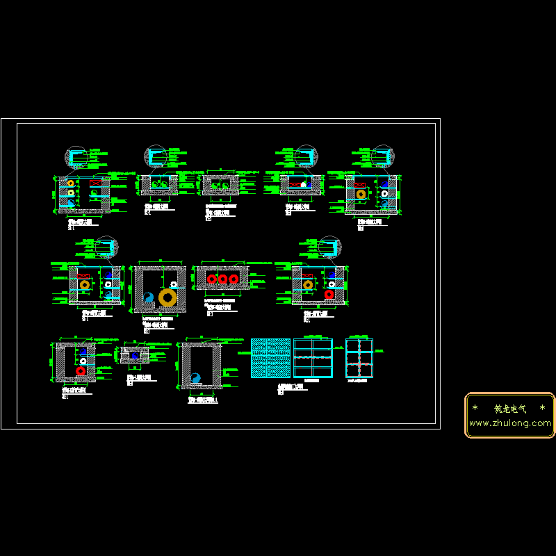 12种综合管沟施工CAD详图纸 - 1