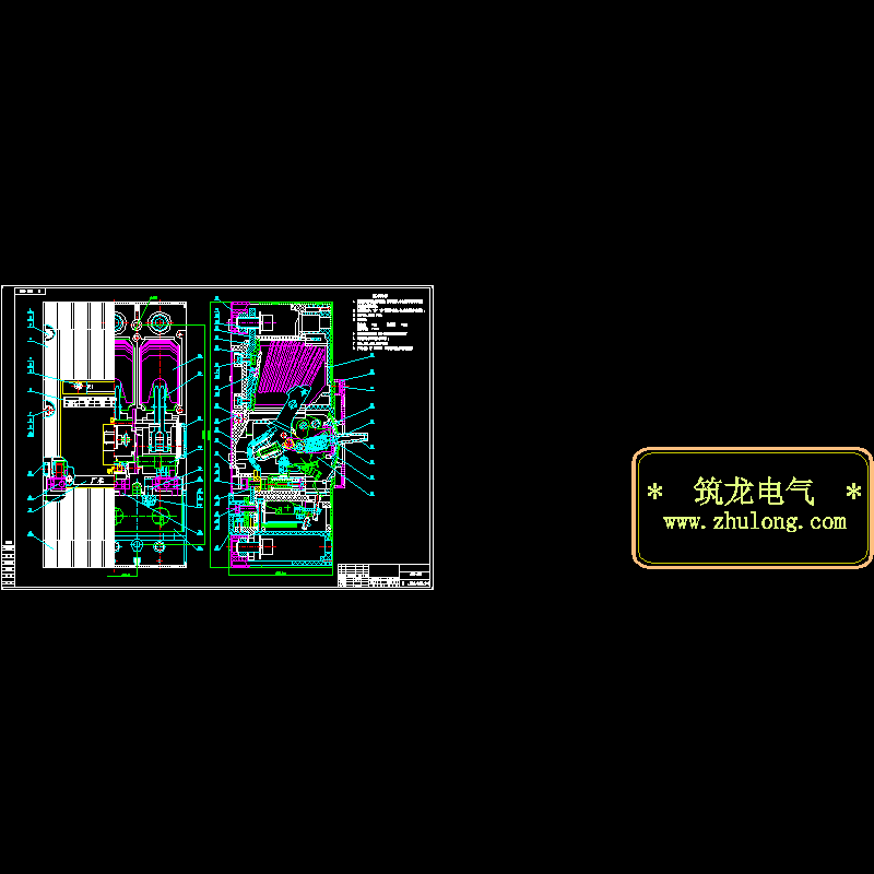 塑壳断路器总装CAD图纸 - 1