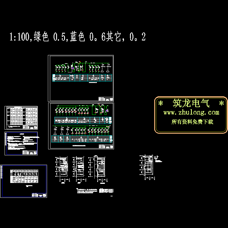 厂房电气系统CAD图纸 - 1