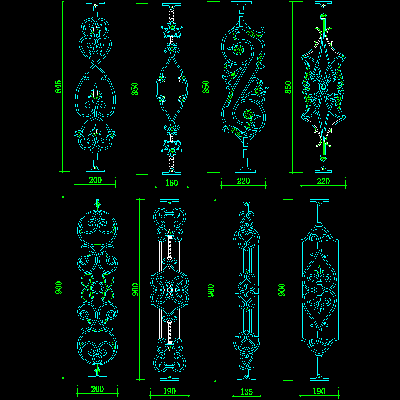 005-铁艺栏杆详图1.dwg