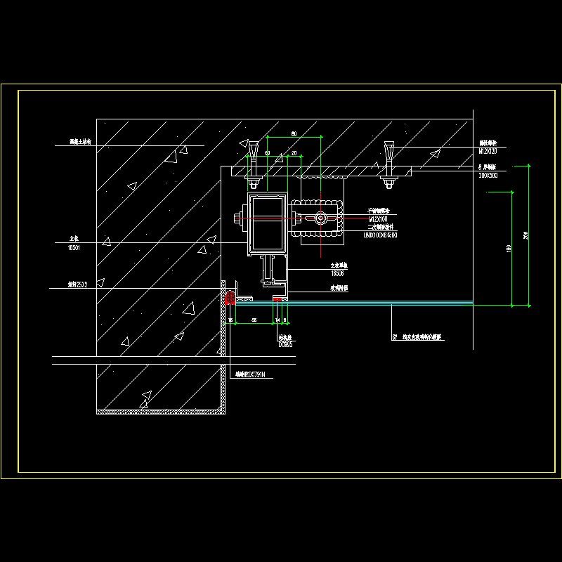 玻璃幕墙及铝合金型材节点构造CAD详图纸（三） - 1