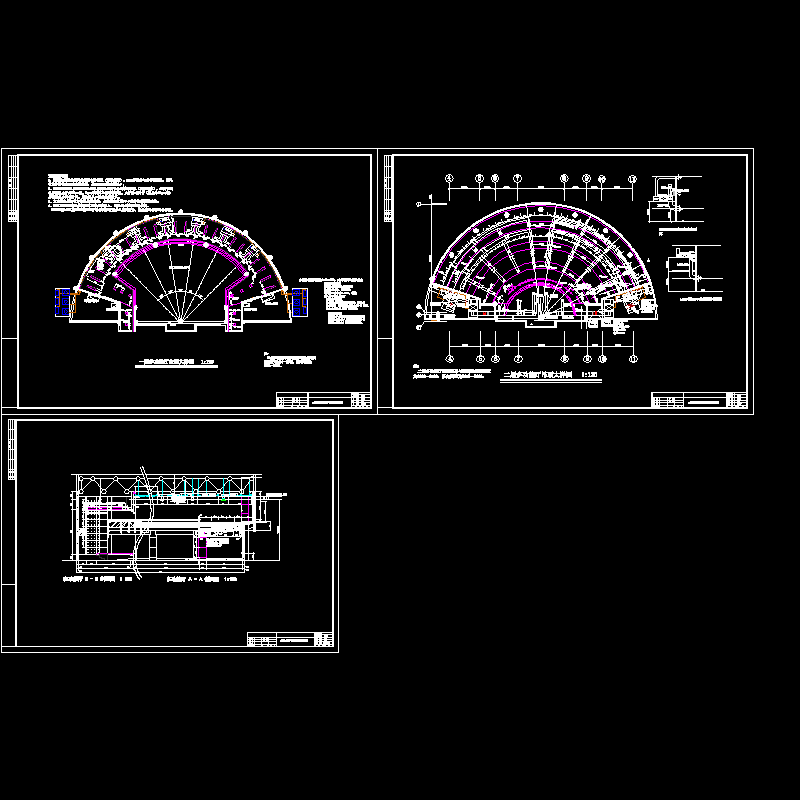 2层多功能展厅空调通风系统设计CAD施工大样图 - 1