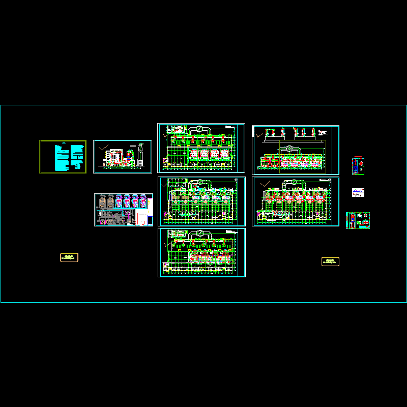 锅炉房热力系统设计CAD施工图纸 - 1