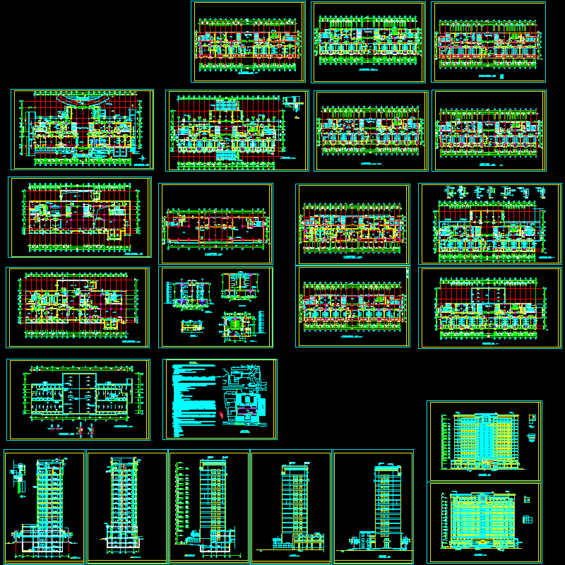 高层大型综合性三甲医院建筑施工CAD大样图 - 1