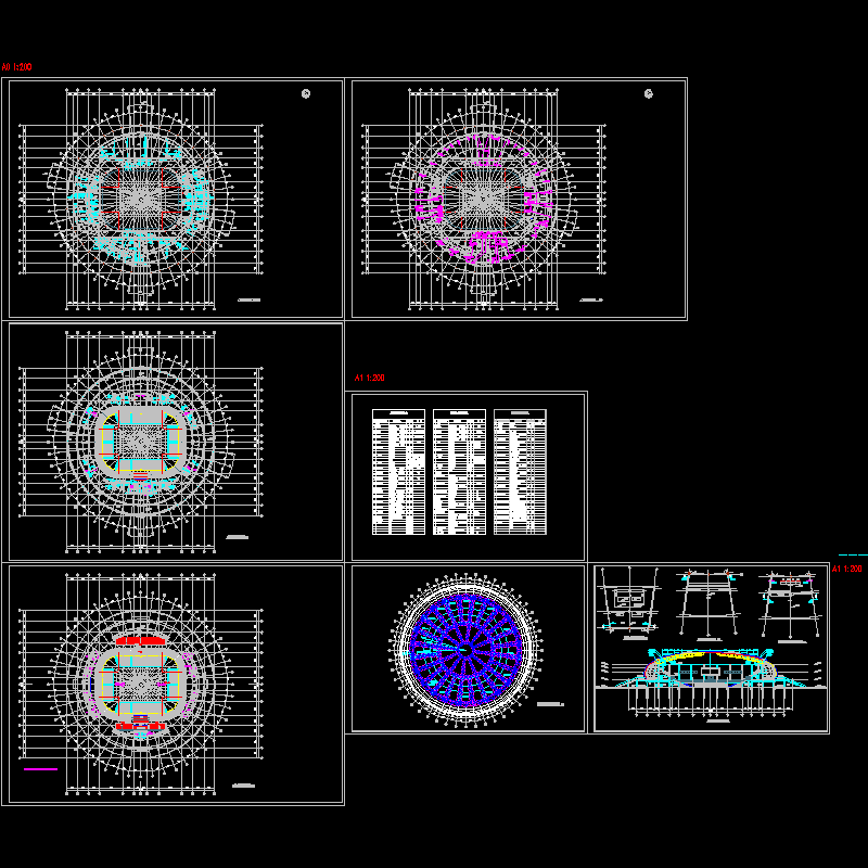 多层体育馆建筑空调通风及防排烟系统设计CAD施工图纸 - 1