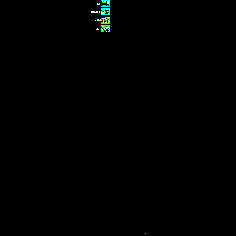 钢框架水处理间结构设计CAD图纸 - 1