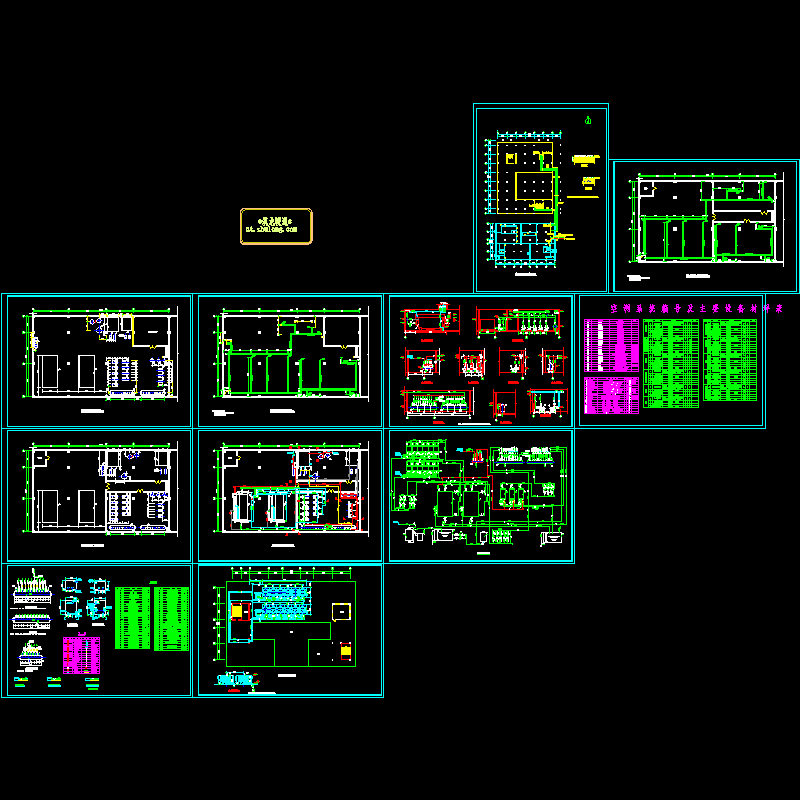 大厦制冷机房空调系统设计CAD大样图 - 1