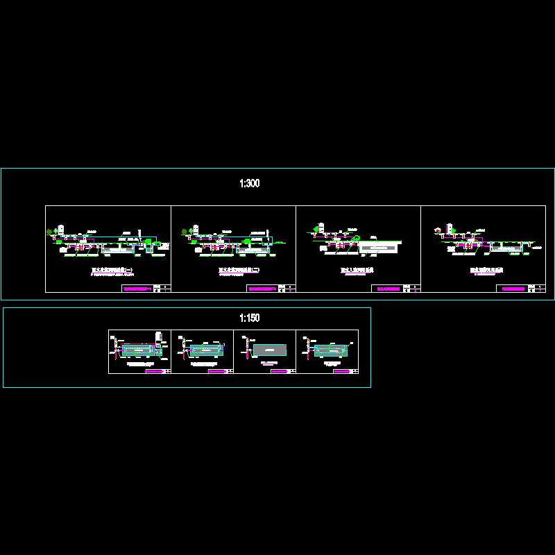 海绵城市雨水收集利用系统标准大样CAD图纸 - 1