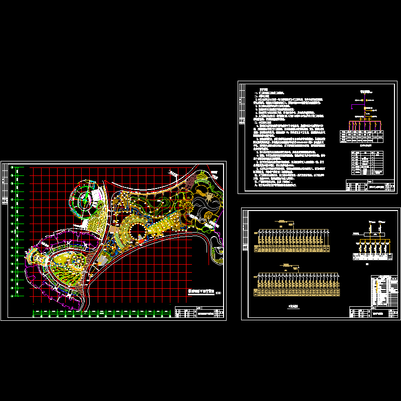 小区园区景观照明平面CAD图纸 - 1