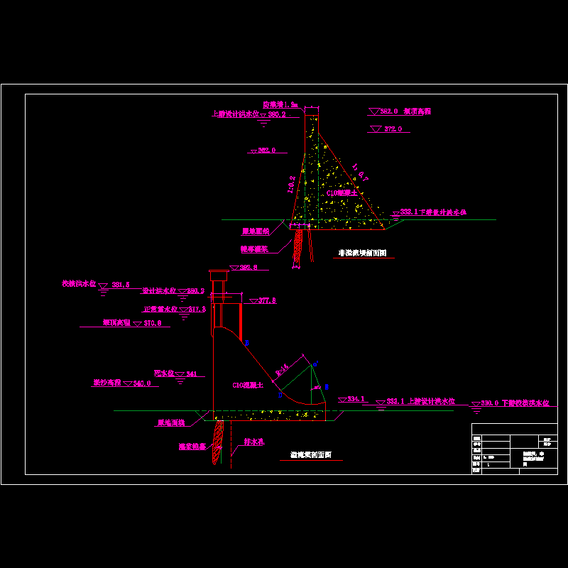 重力坝剖面图.dwg