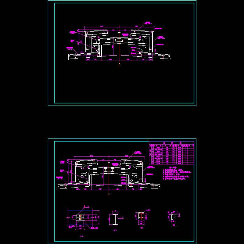 钢结构气楼节点构造CAD详图纸 - 1