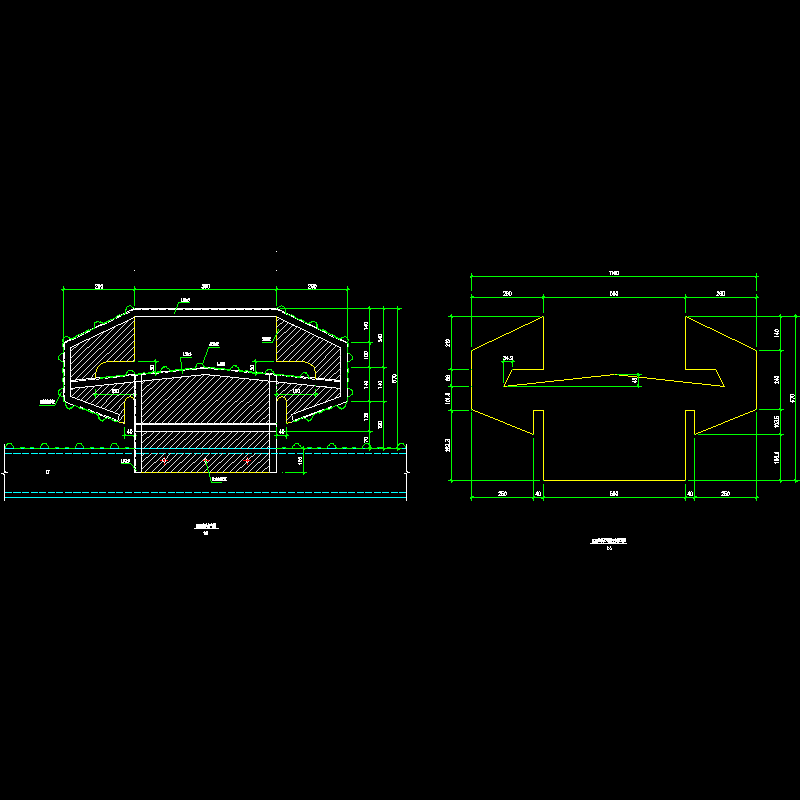 600型采光气楼节点构造CAD详图纸 - 1
