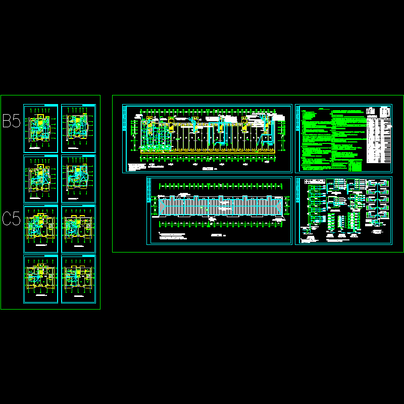 多层住宅电气成套CAD图纸 - 1