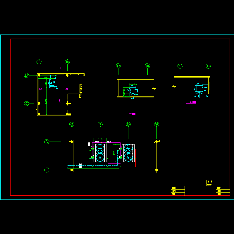 某商业楼水箱平剖面.dwg