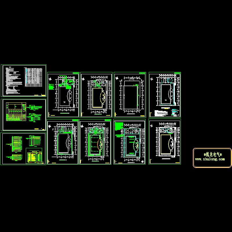 游泳池电气CAD施工图纸 - 1