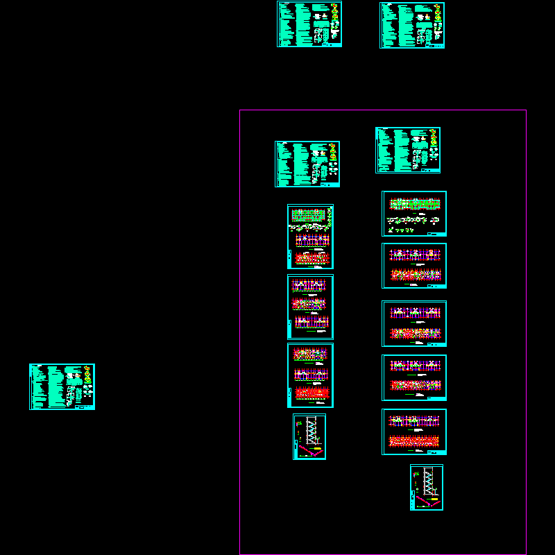 两套5层公租房砌体结构CAD施工图纸 - 1