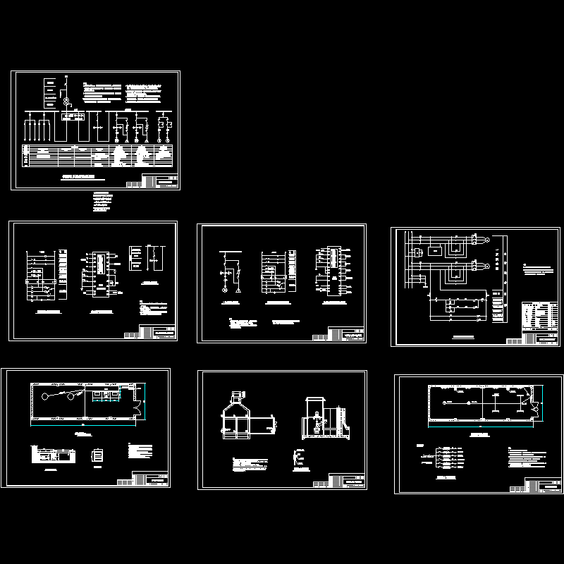 小型泵站电气CAD施工图纸 - 1