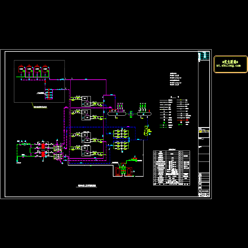 3，设施-2 制冷机房工艺管道流程图.dwg