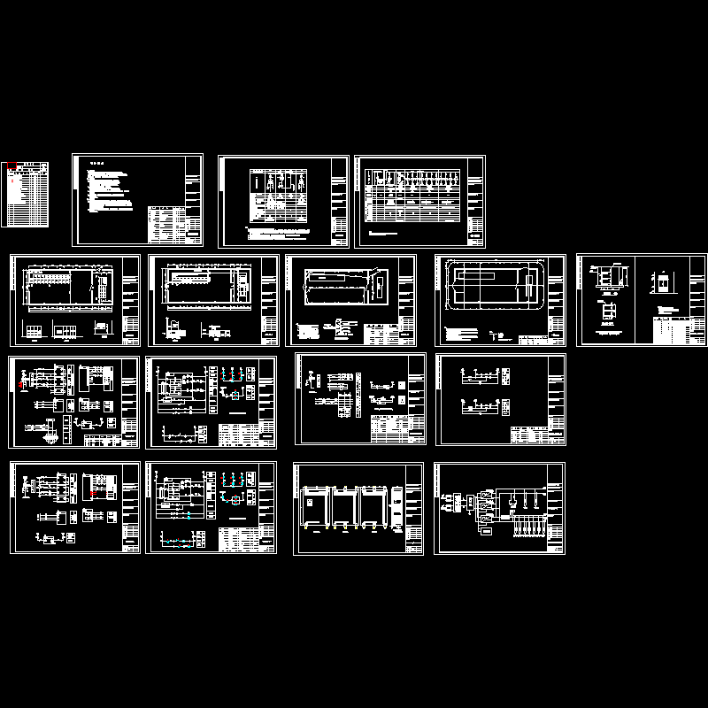 公司配电室全套CAD施工图纸 - 1