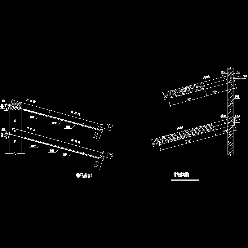 锚杆结构示意CAD图纸 - 1