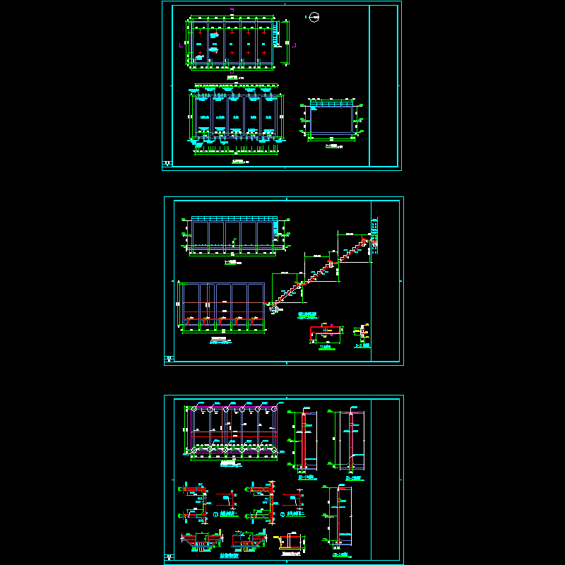 城市政综合池土建CAD施工图纸 - 1