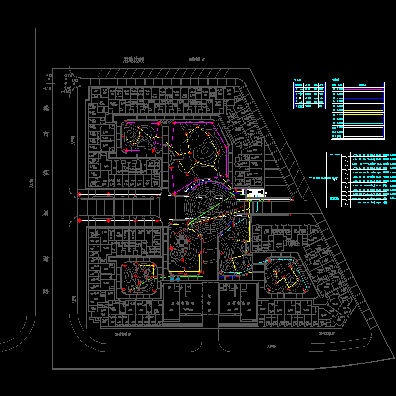 小区灯光布置及线路 - 1