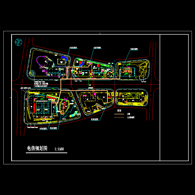 置地广场电信规划CAD图纸 - 1