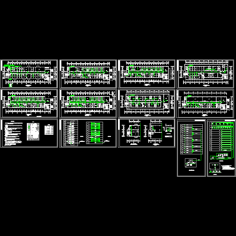 医院住院部弱电CAD图纸 - 1